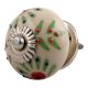 Pea Green Leaf Flower Ceramic Cabinet Knob Online